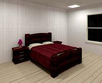 Wooden bed