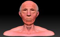 Head of old man