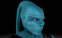 blue hero monster