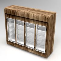 4 DOORS BAKERY DISPLAY REFRIGERATOR