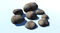 Low Poly Rock Pack 15