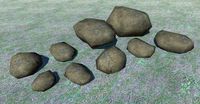 Ultra Low Poly Rock Pack 13