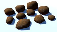 10 Ultra Low Poly Rocks