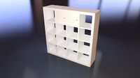 Cabinet - highpoly and lowpoly model