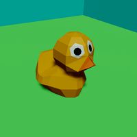 low poly Rubber Duck