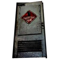 Metal Door - Flammable Solid