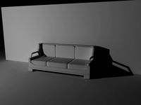 Simple Sofa(Mid-Poly)