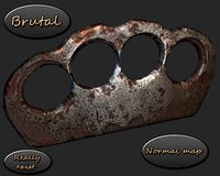 realistic brass knuckles