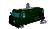 Cyber punk retro future UAZ-2206