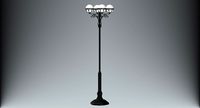Street lamp four bulb v5.1