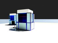blue stand for mall