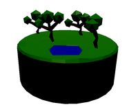 Low poly pond