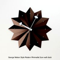 George Nelson Style Modern Minimalist Icon wall clock