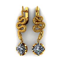 Earrings snake