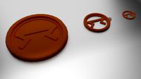 Print Coaster Pertho and Pendant