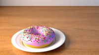Donut and plate
