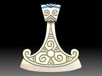 Silver Viking Axe