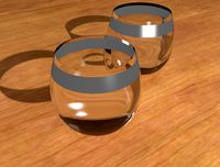 Whisky glass round