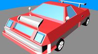 low poly car