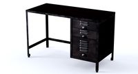 Radcliff Wood Metal File Desk