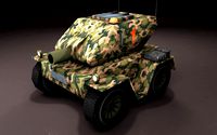 Tank Cartoon Low Poly