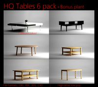 HQ Tables 6 pack + Bonus Plant