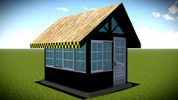 wooden stall or house