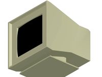 Low Poly CRT Monitor