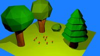 Low Poly Nature Set