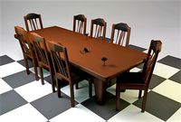 kitchen-table-and-chairs-with-margarita-glasses