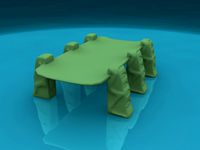 ancient sci-fi bridge