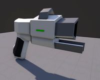 Low Poly Sci Fi Pistol