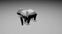 Elephant - Low Poly