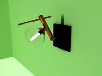 single luxery wall lamp