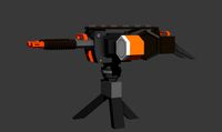 Low Poly Machine Gun