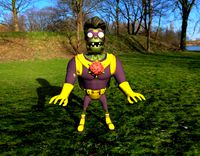 Super Brainz Zombie - Plants vs Zombies Garden Warfare - Zbrush High Poly