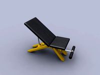 Inclined excercise bench