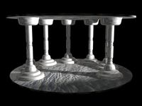 White columns