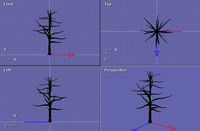 LOW POLY Dead Tree