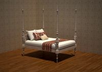 bed with post