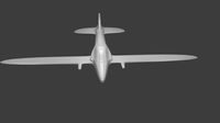 Low poly plane for Arcade Game