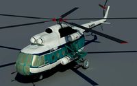 Helicopter Mi-8 (Low-Poly)