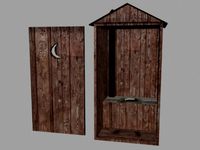 Old West Outhouse