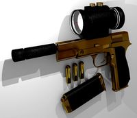 Golden Pistol (+scope)
