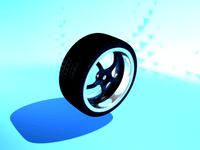 5 spoke alloy wheel