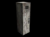 Metal Cabinet - low poly