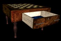 Chess Table with moving drawer in VRML-2
