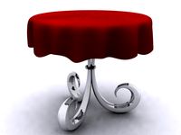 Curly legged table