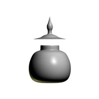 Untextured Bowl with Lid