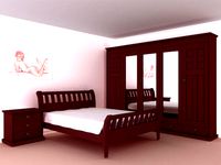 bedroom in classical style